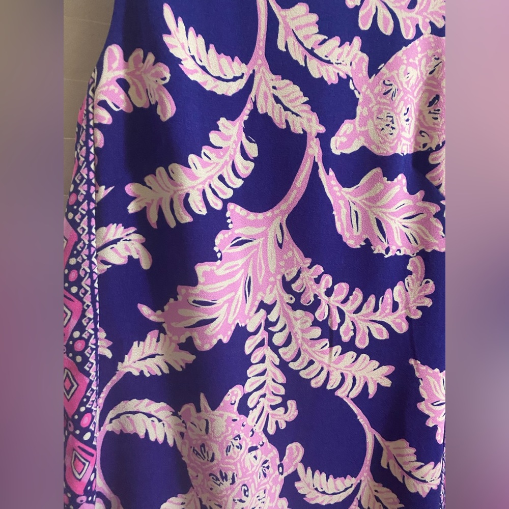 Lily Pulitzer dress indigo and pink turtle